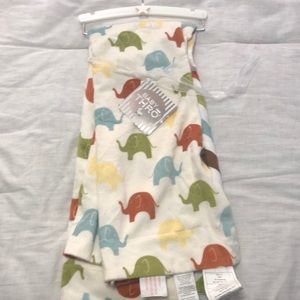 Baby Thro Elmer Elephant Chevron Blanket